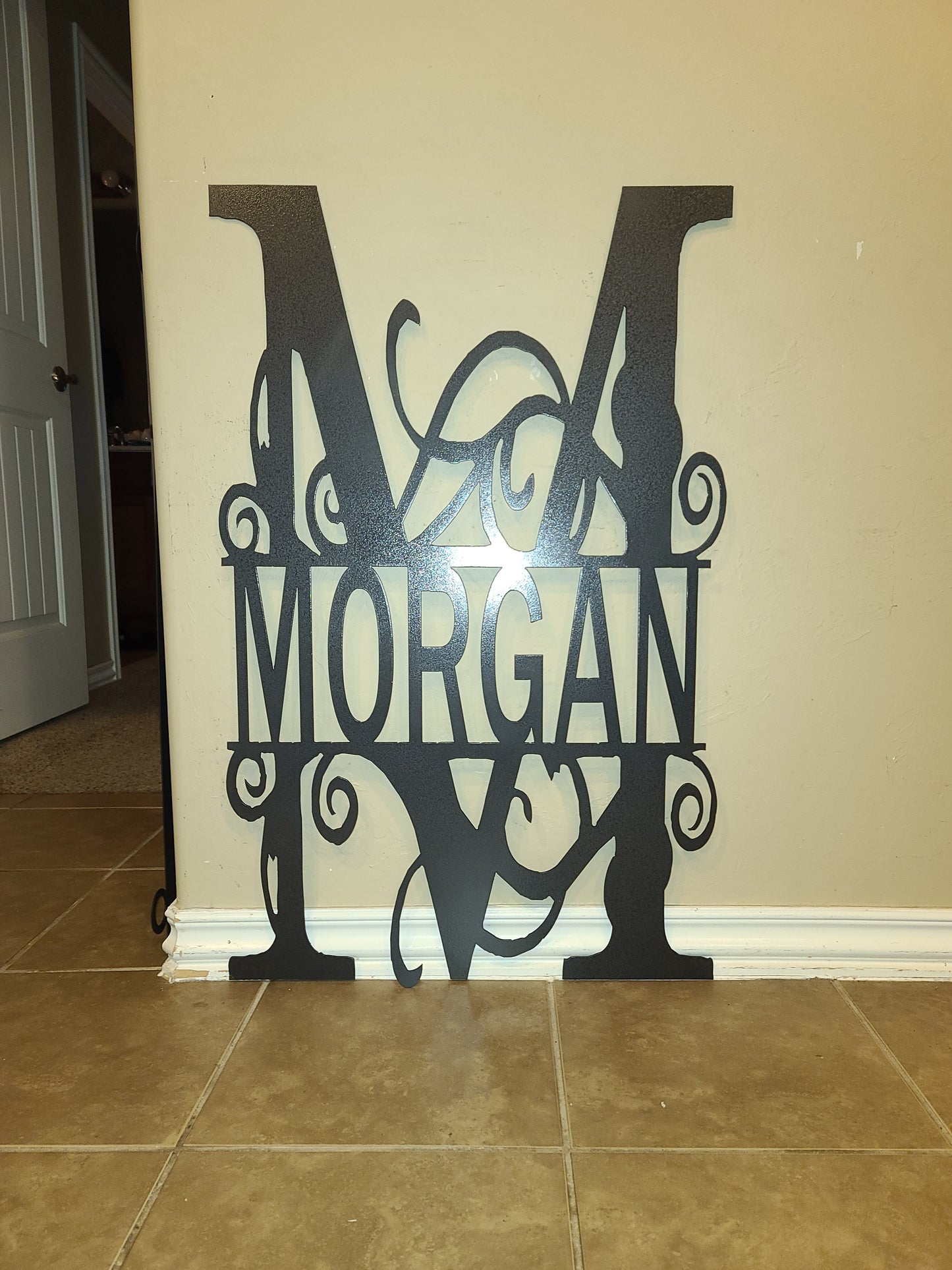 Home decor letter monogram name design