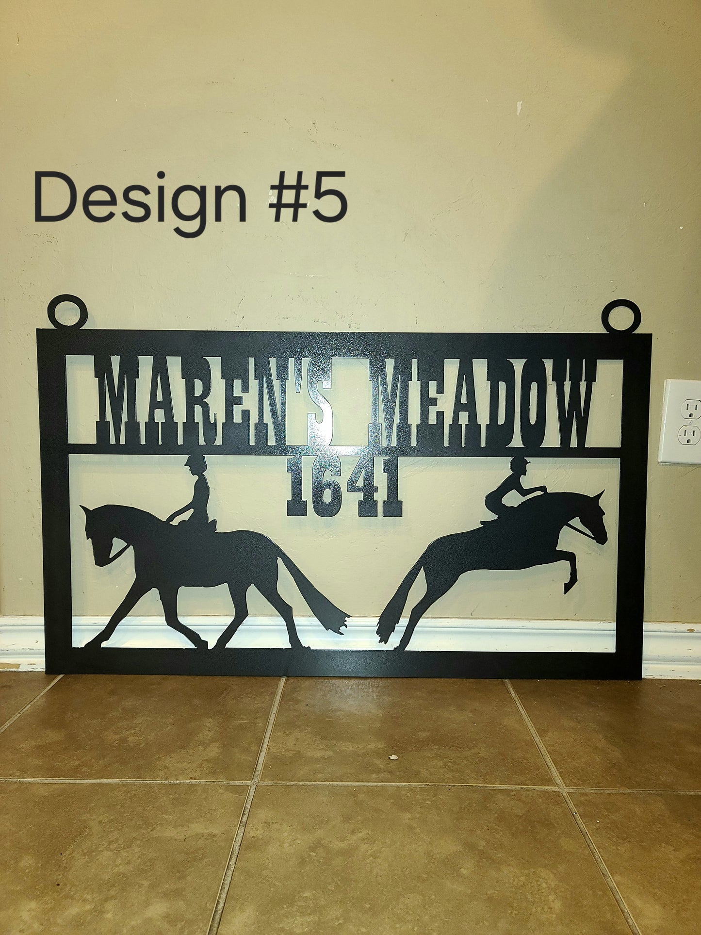 Custom Horse Sport Metal Sign – Personalized for Riders, Ranches & Stables