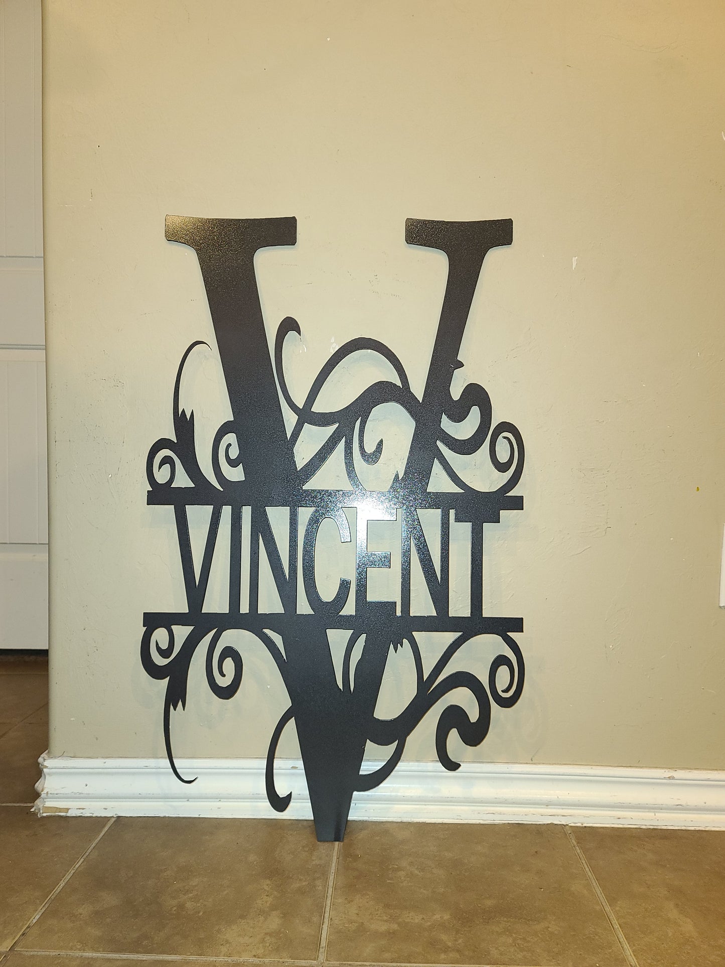 Home decor letter monogram name design