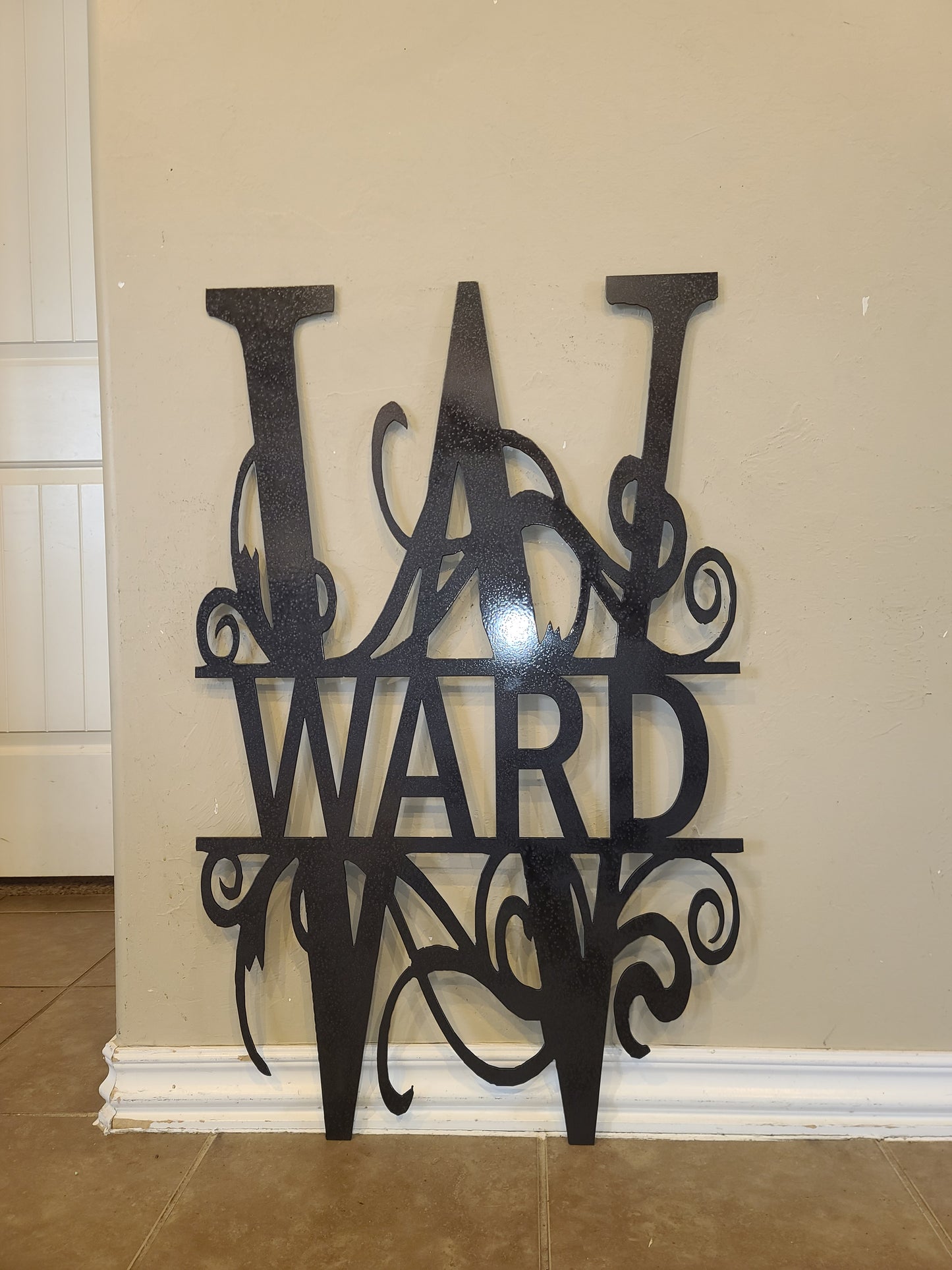 Home decor letter monogram name design