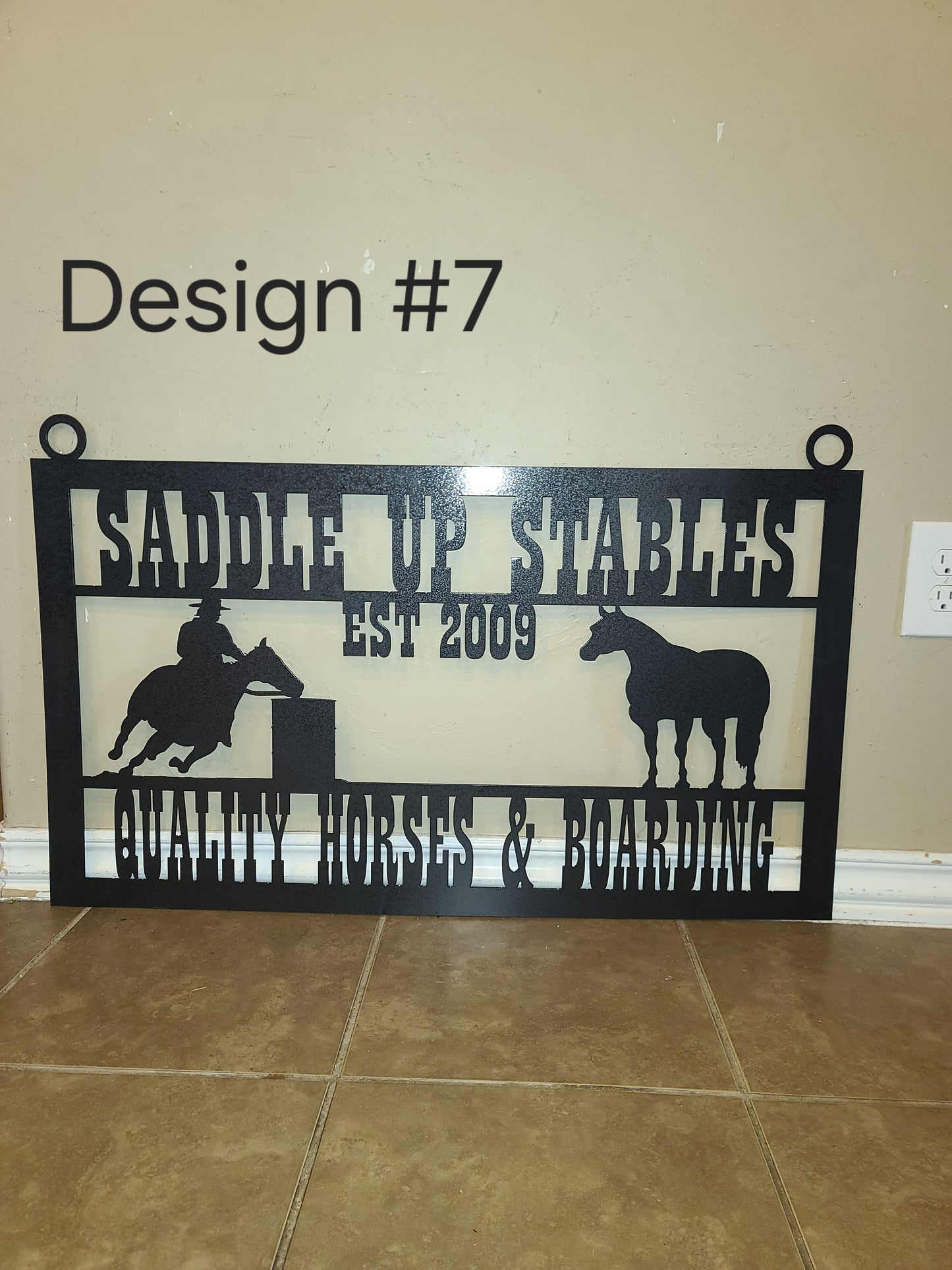 Custom Horse Sport Metal Sign – Personalized for Riders, Ranches & Stables