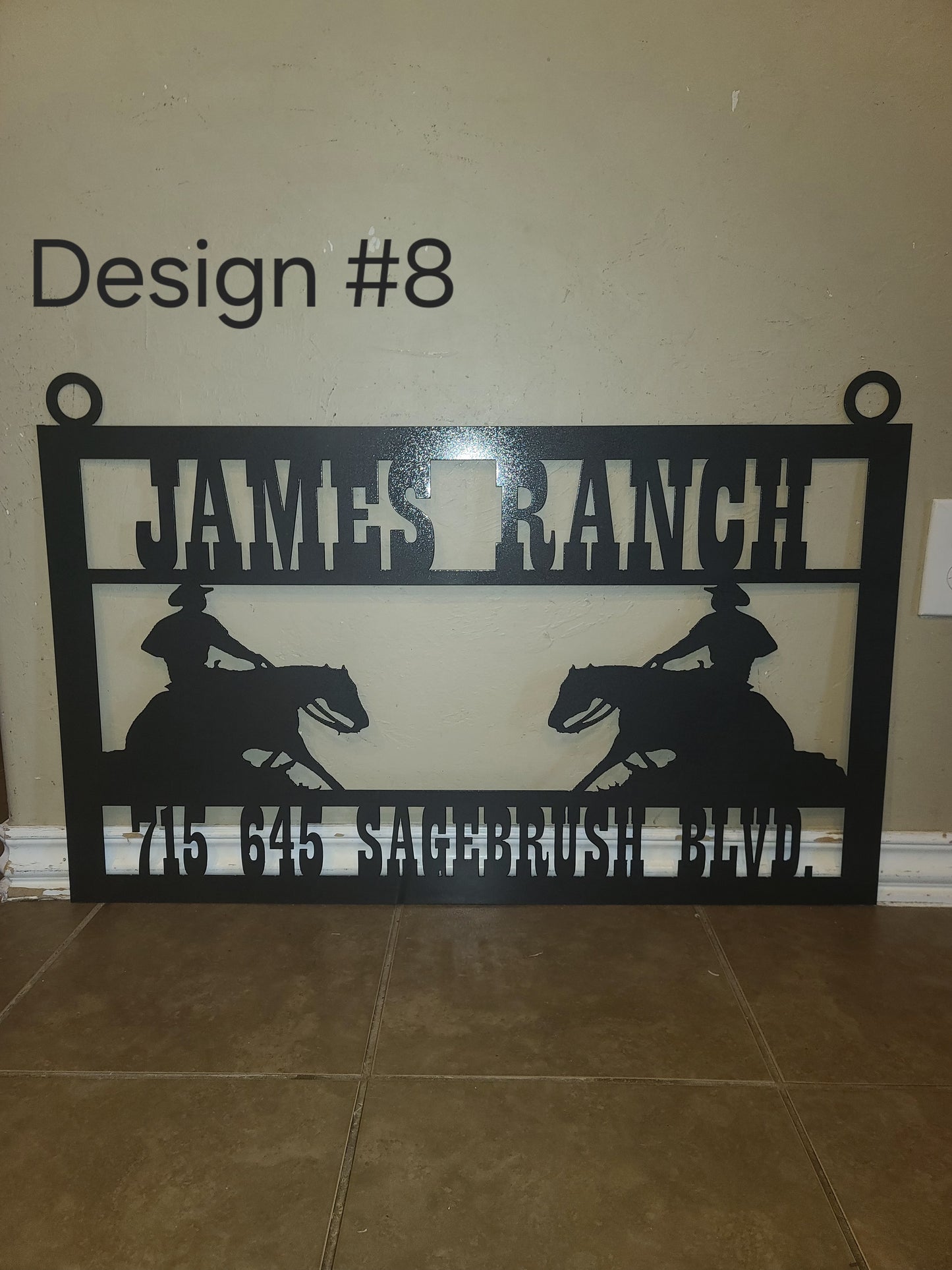 Custom Horse Sport Metal Sign – Personalized for Riders, Ranches & Stables