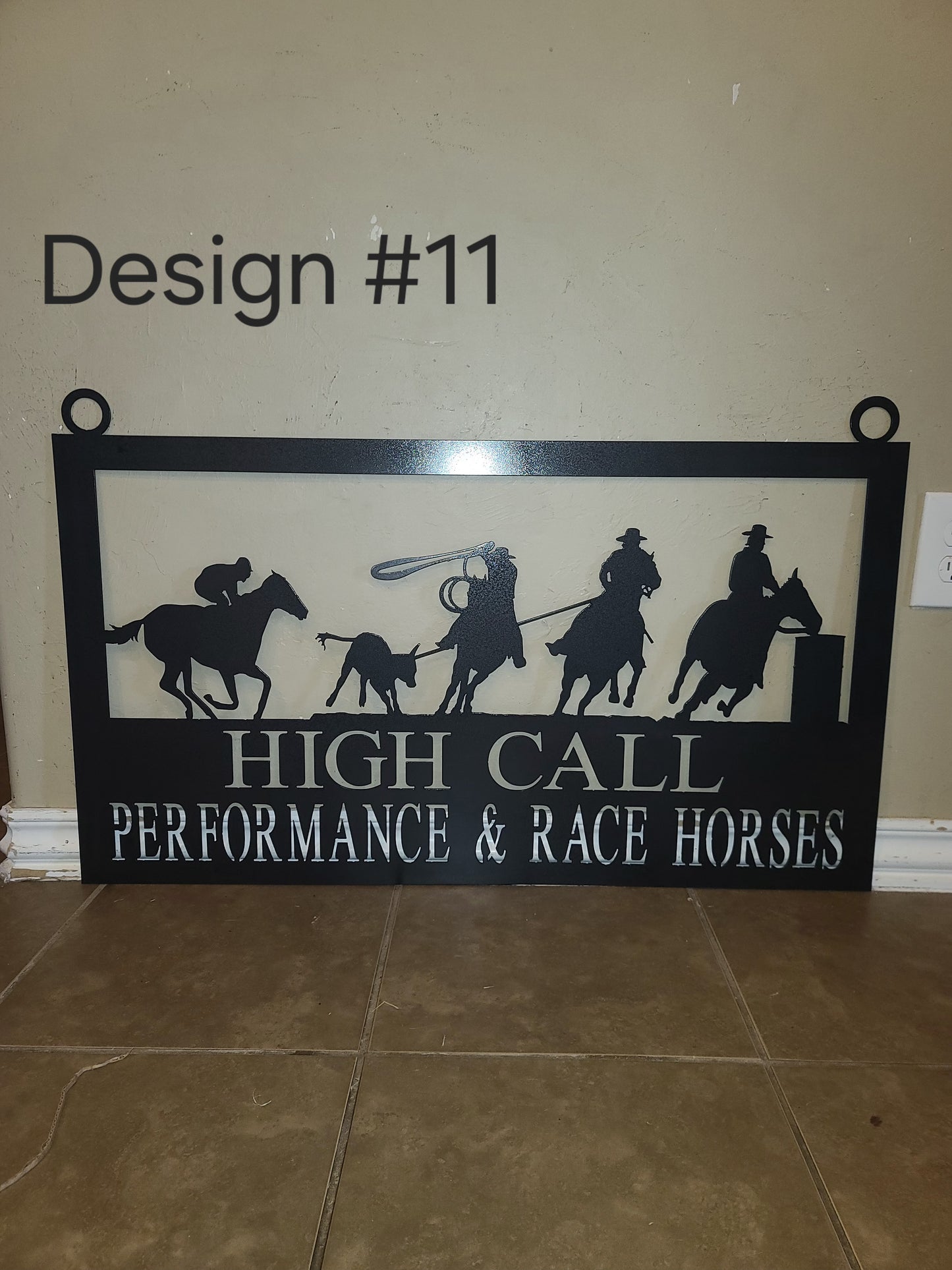 Custom Horse Sport Metal Sign – Personalized for Riders, Ranches & Stables