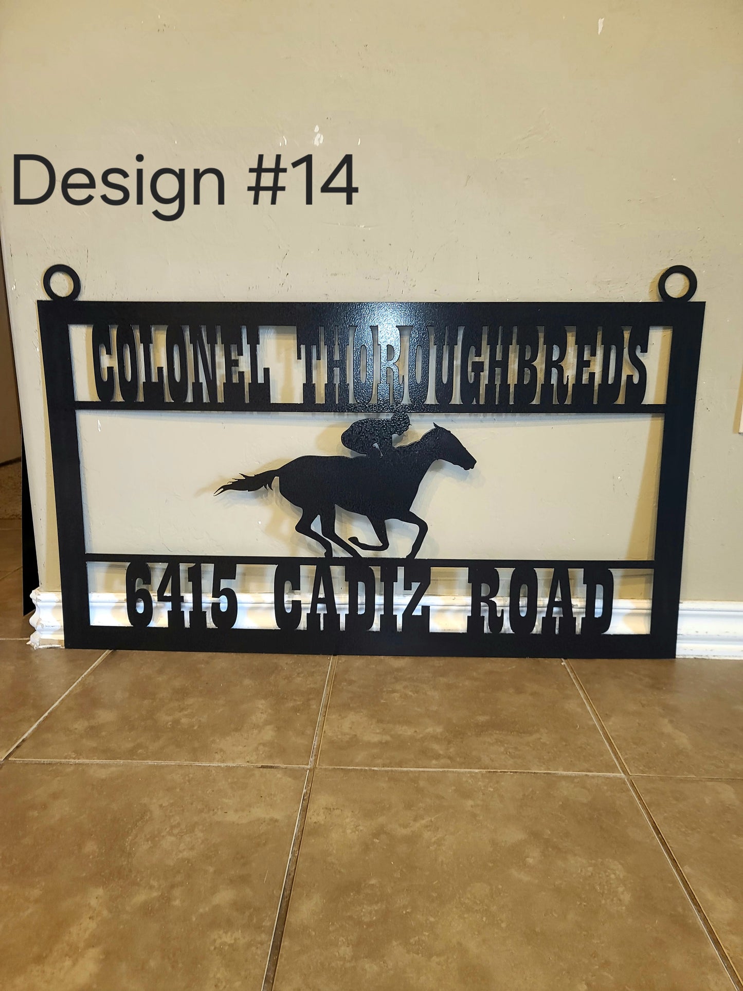 Custom Horse Sport Metal Sign – Personalized for Riders, Ranches & Stables
