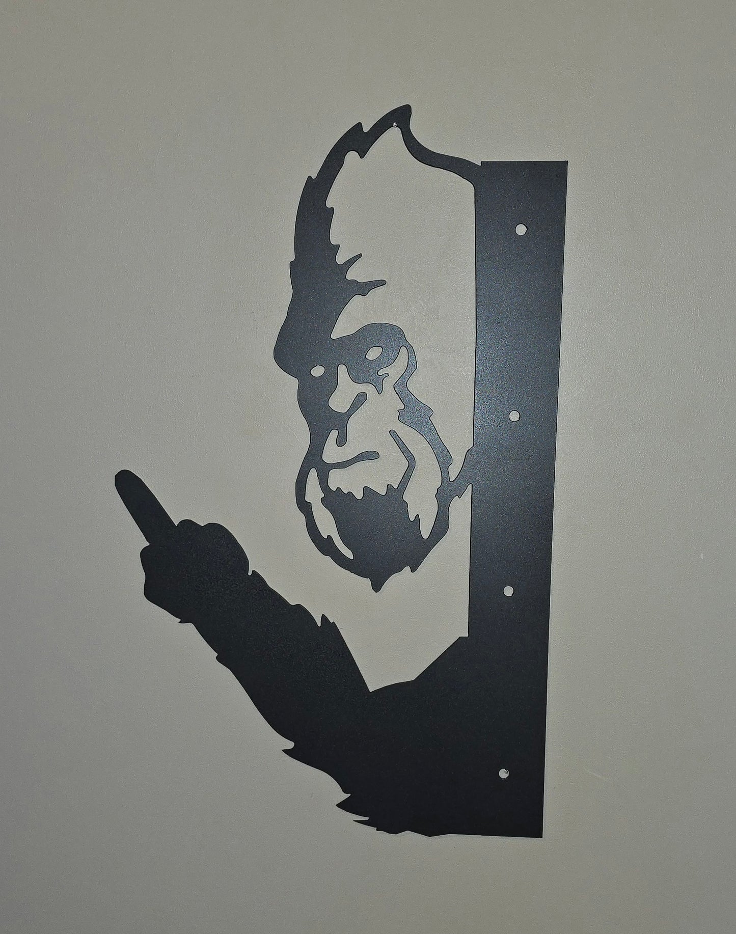 Peek-A-Boo Bigfoot Metal Design