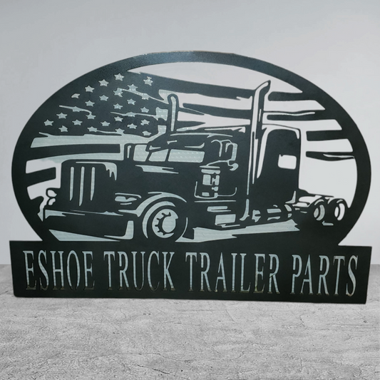 American flag semi truck design