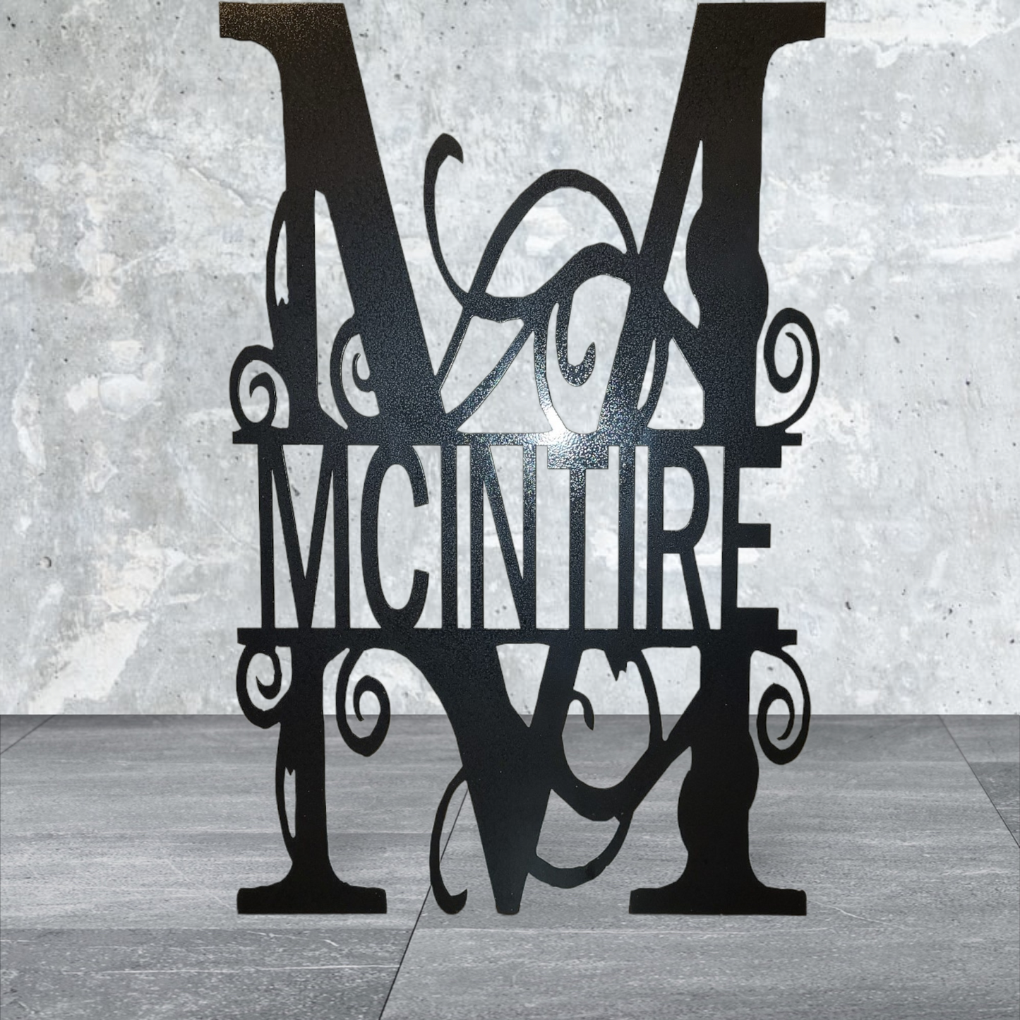 Home decor letter monogram name design