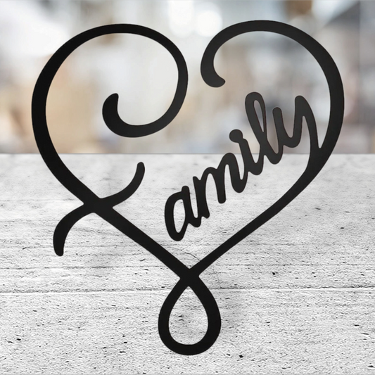 Home decor family heart