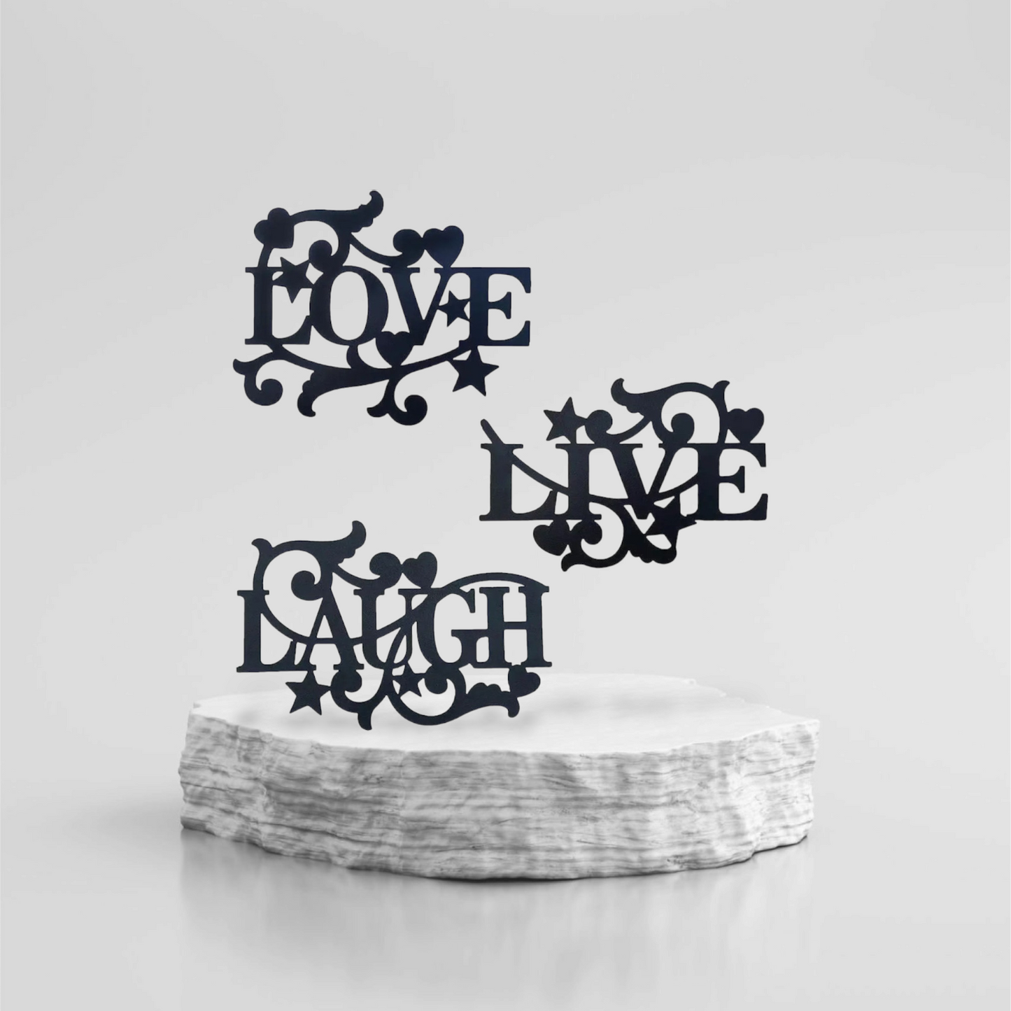 Home decor live, laugh, love 3 piece set