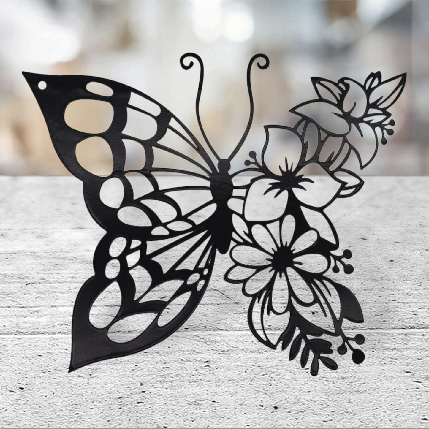 Home decor butterfly flower design