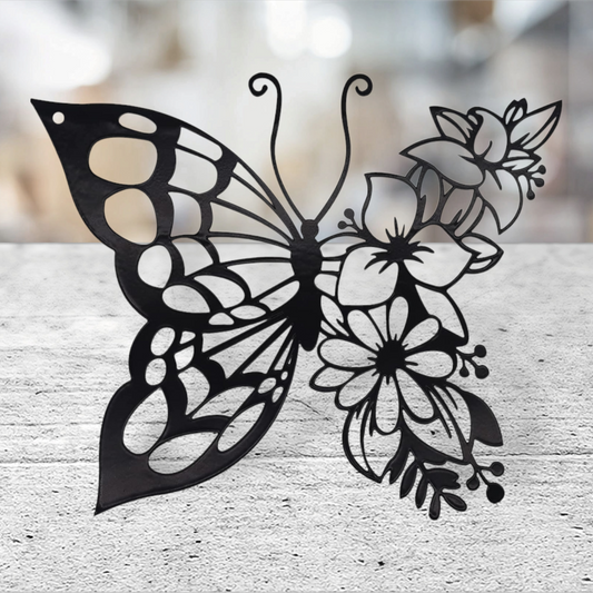 Home decor butterfly flower design