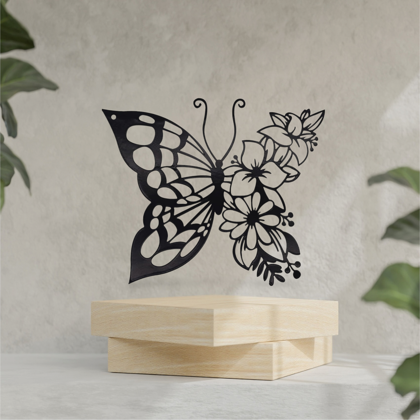 Home decor butterfly flower design