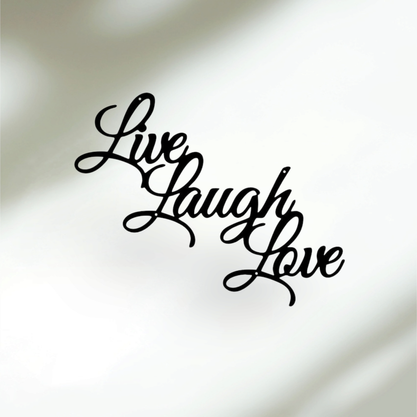 Home decor cursive live, laugh, love