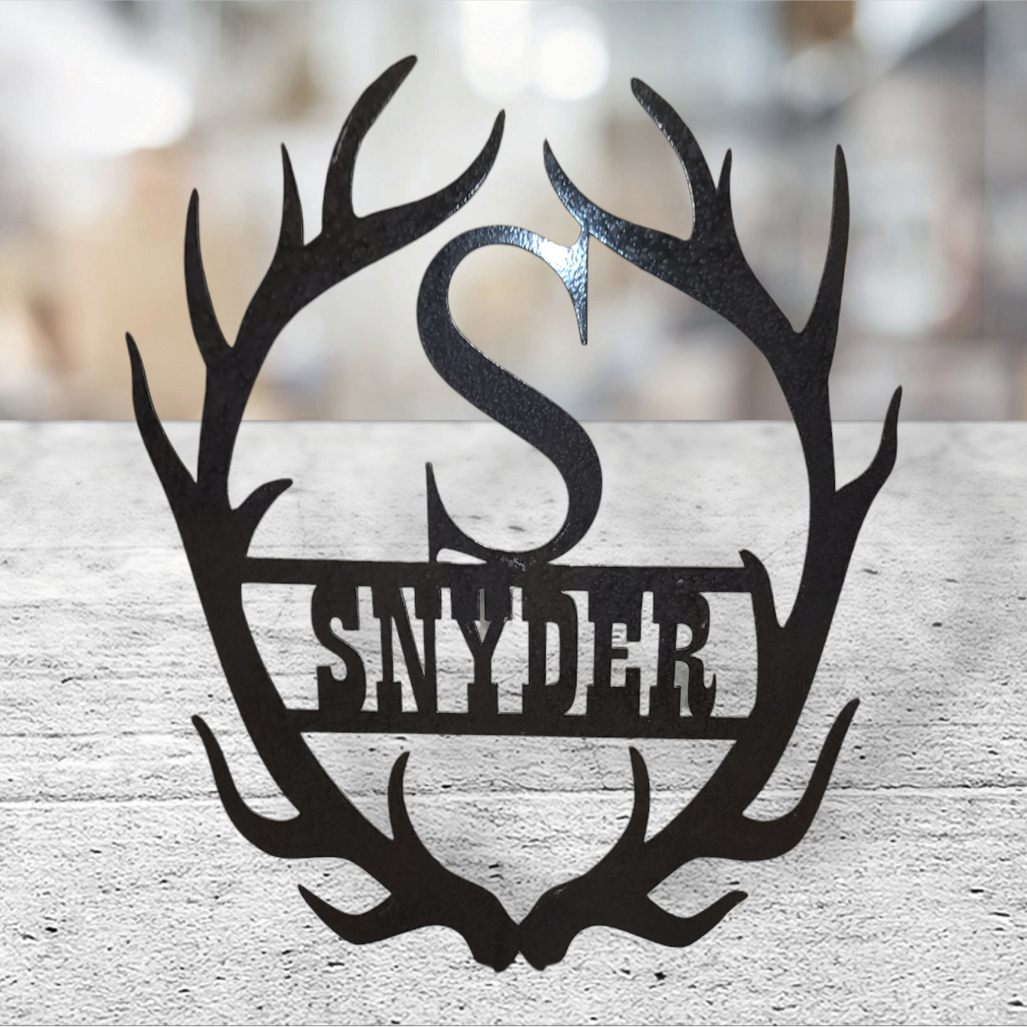 Home decor antler name design