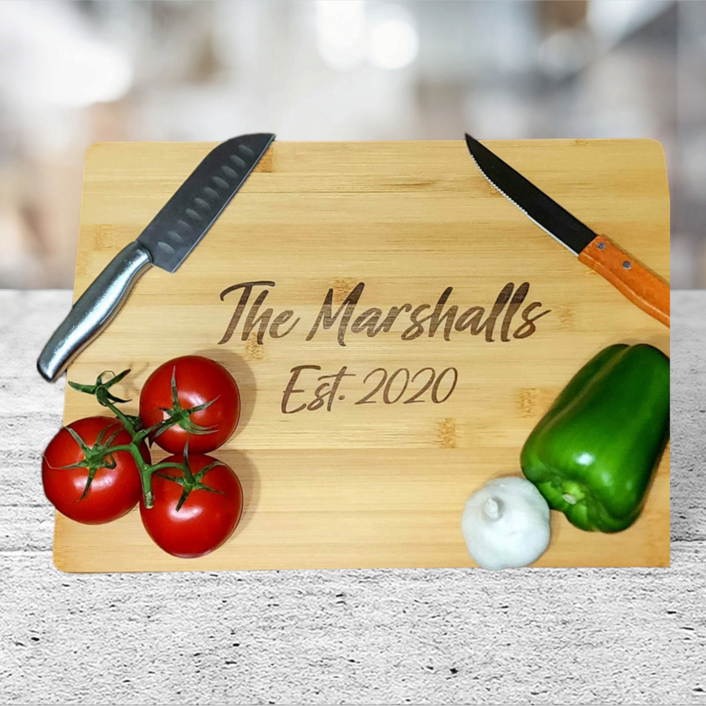 Custom made cutting board