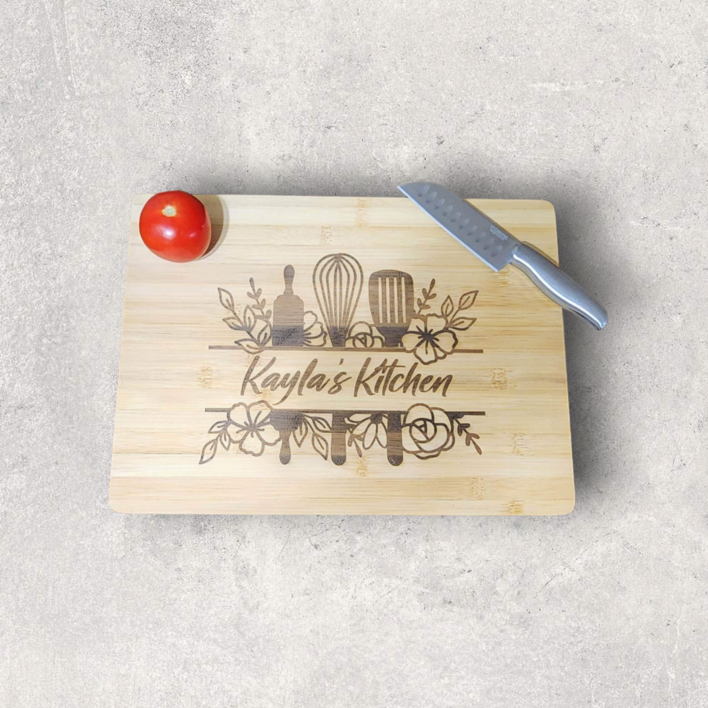 Custom made cutting board