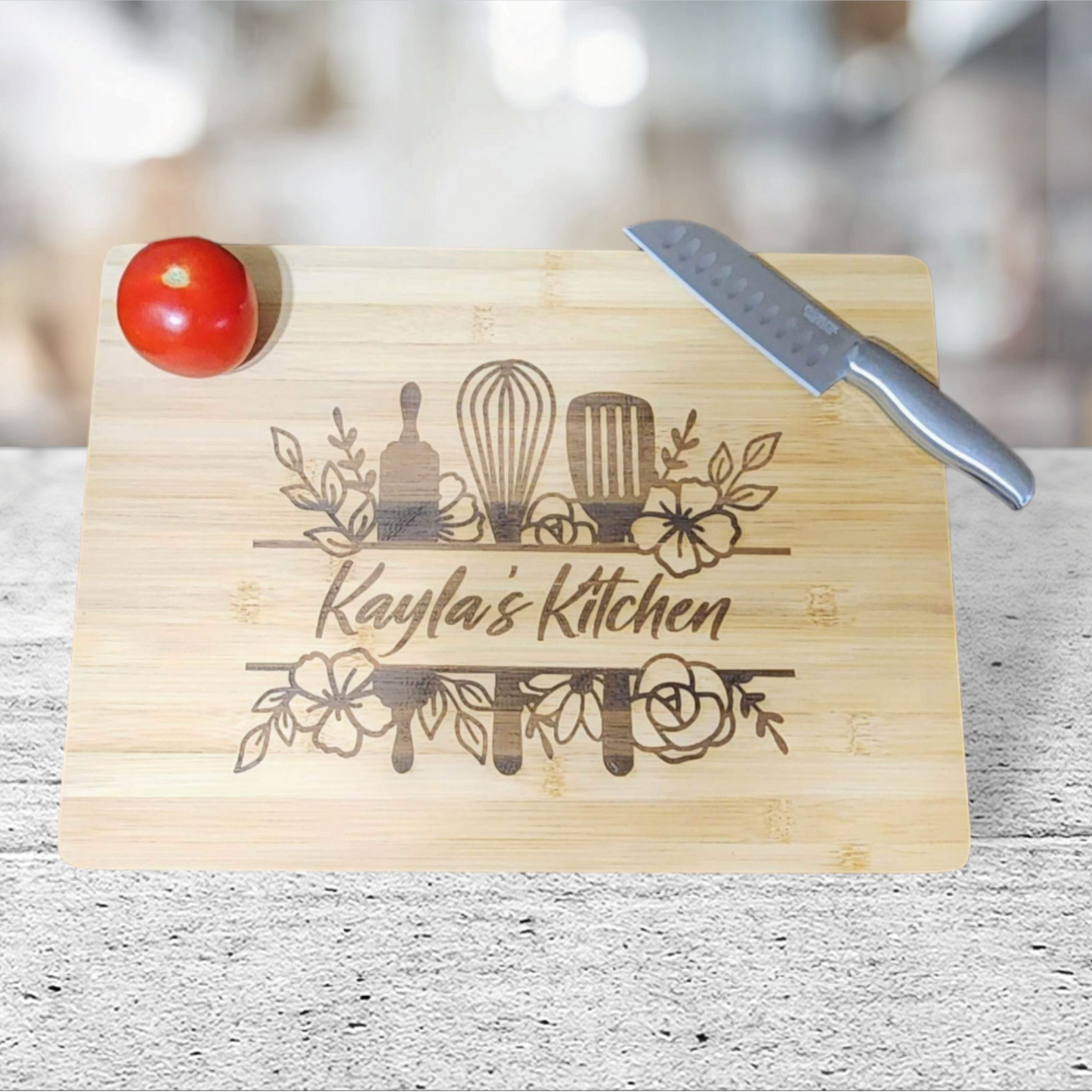 Custom made cutting board