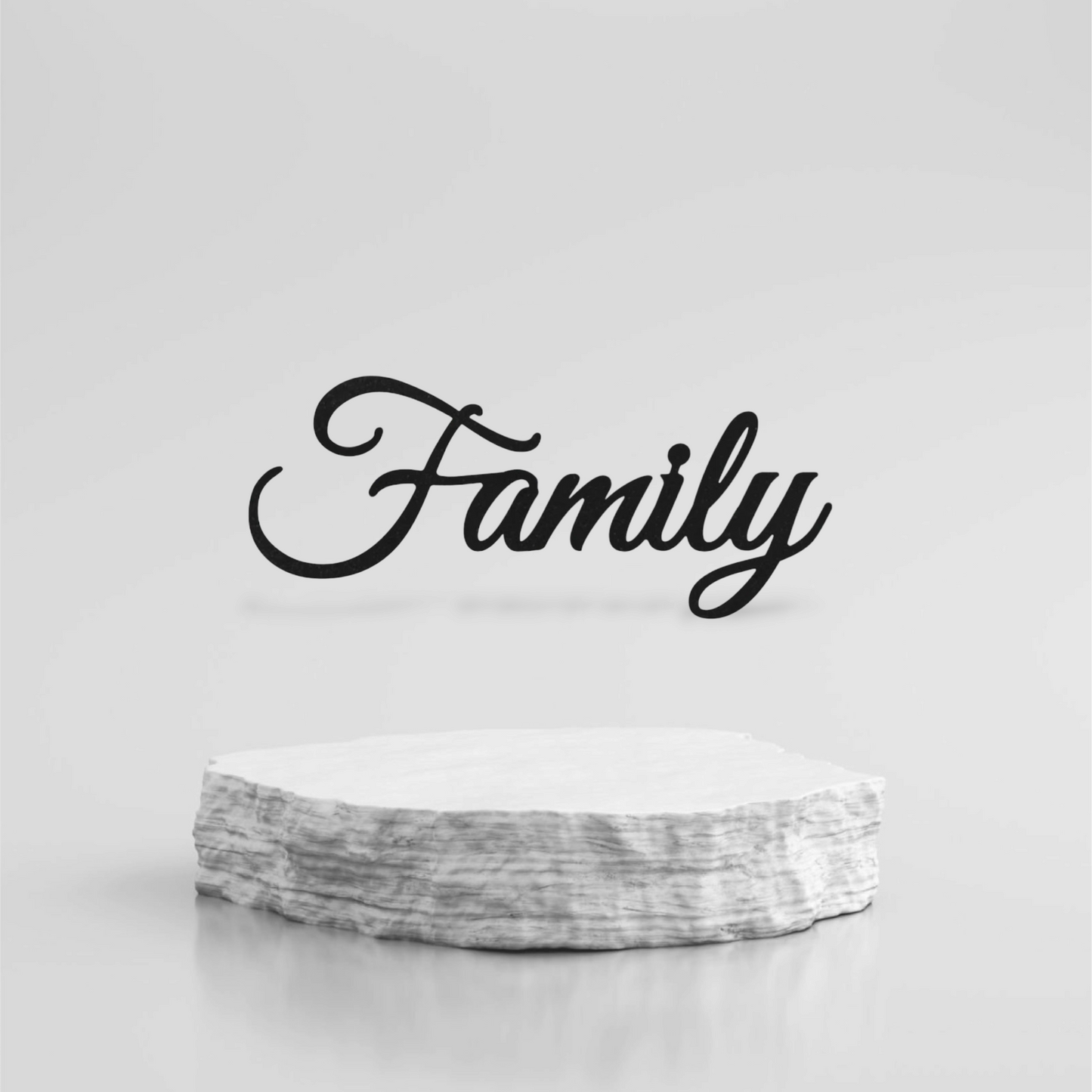 Home decor cursive Family sign