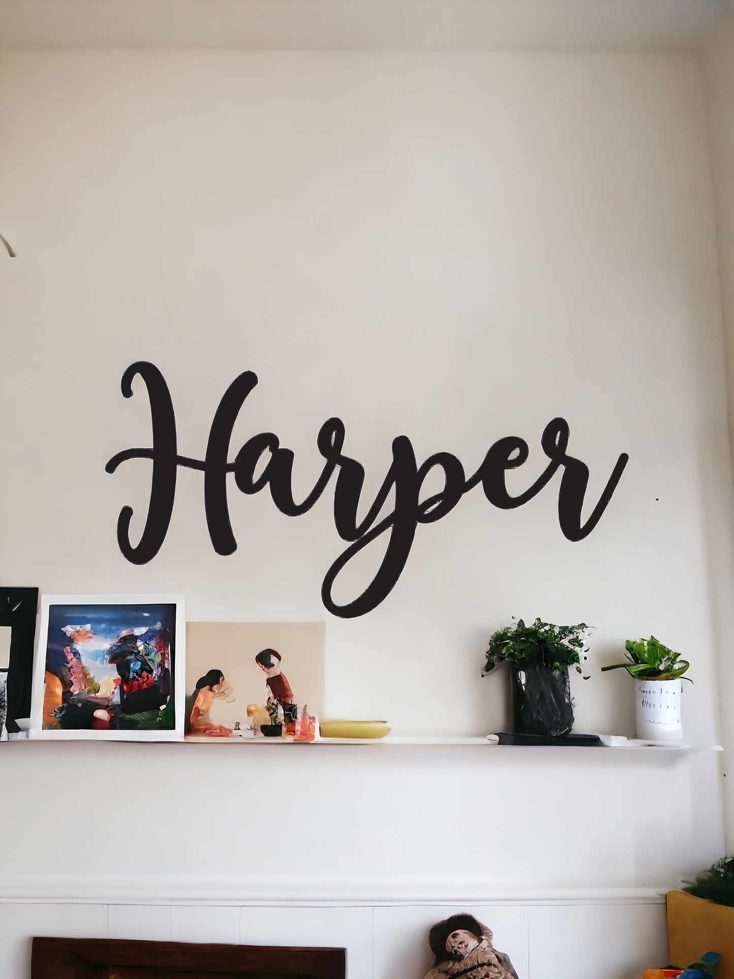 Home Decor Cursive Name Sign