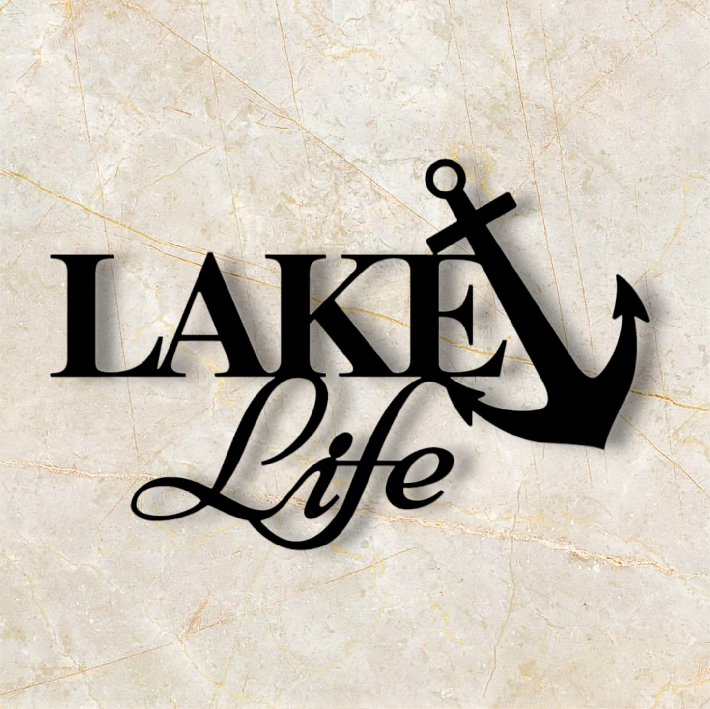 Lake LIFE Metal Sign