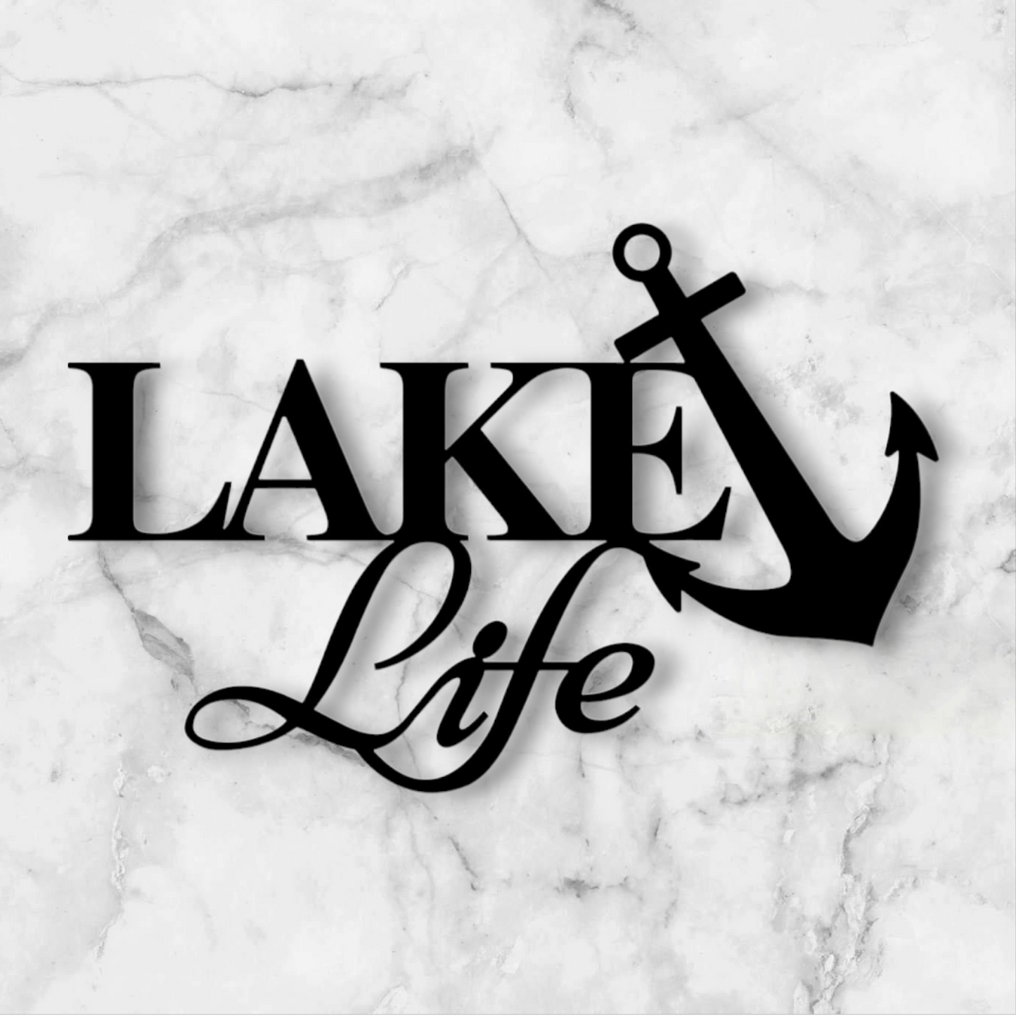 Lake LIFE Metal Sign