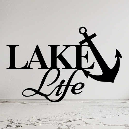 Lake LIFE Metal Sign