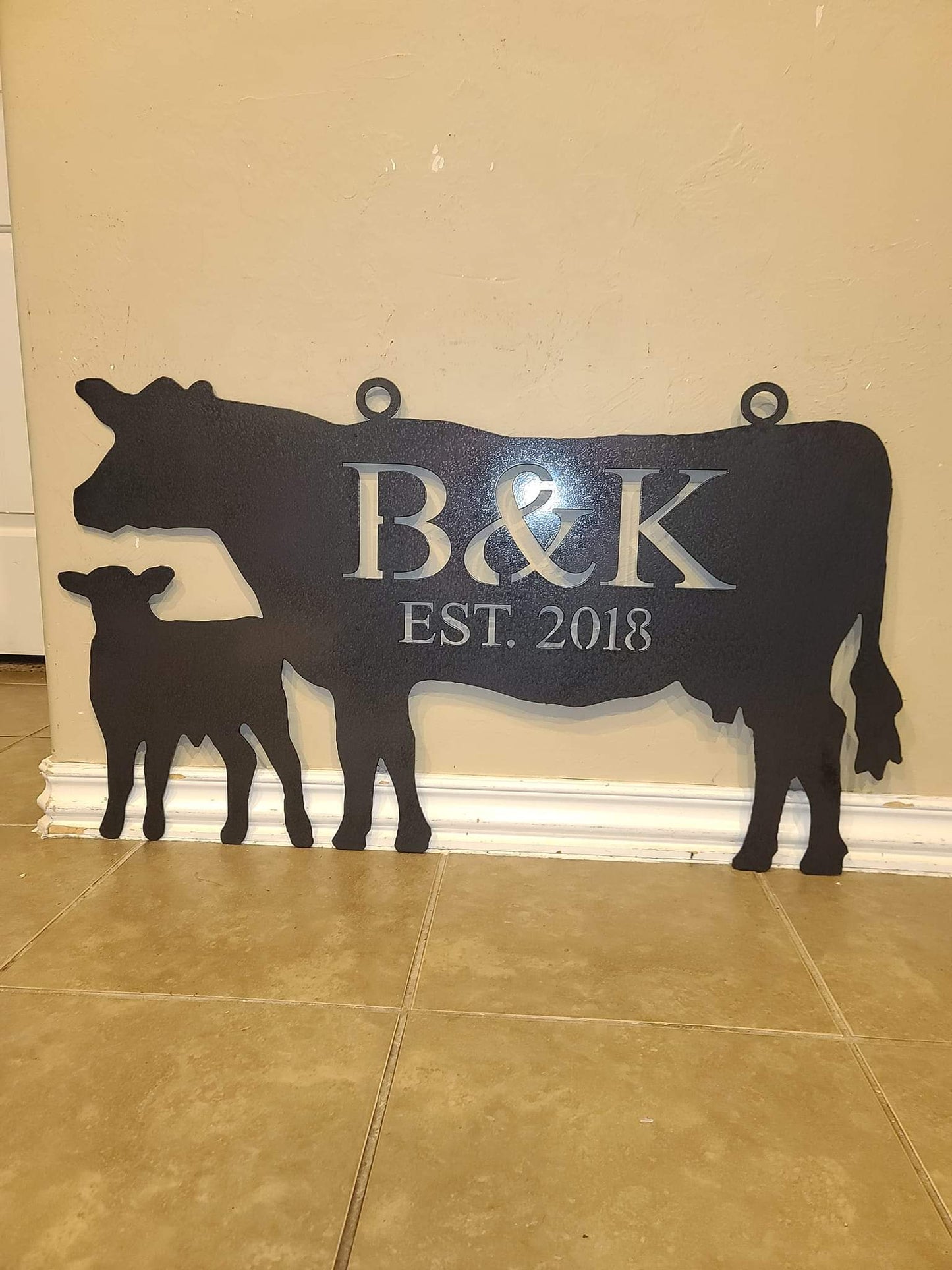 "ANY ANIMAL" Custom Metal Sign with Wording