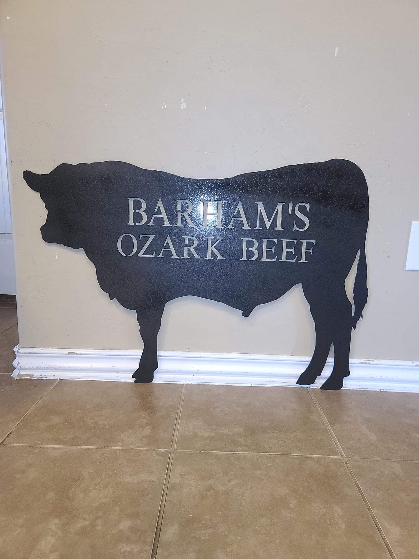 "ANY ANIMAL" Custom Metal Sign with Wording