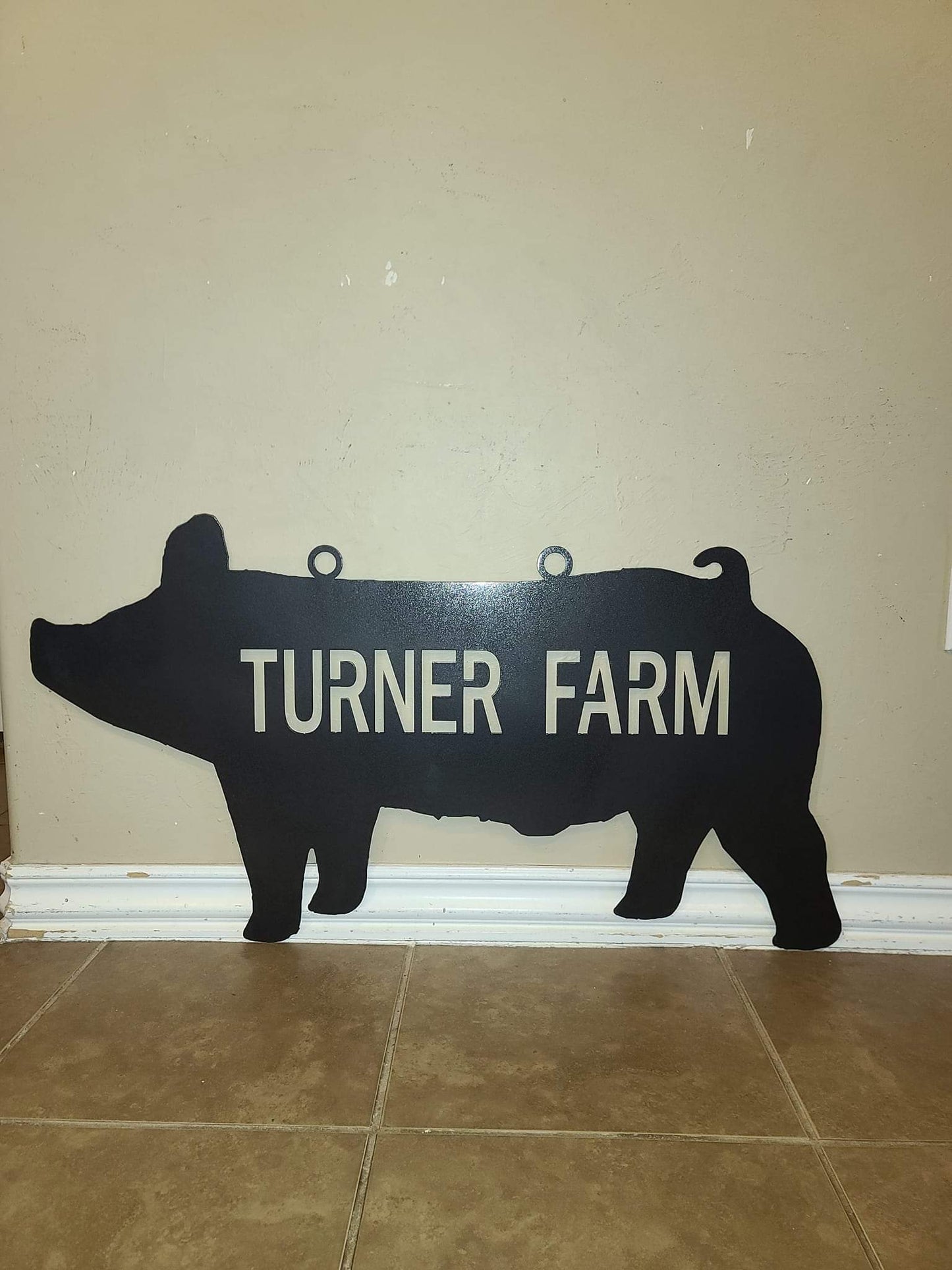 "ANY ANIMAL" Custom Metal Sign with Wording