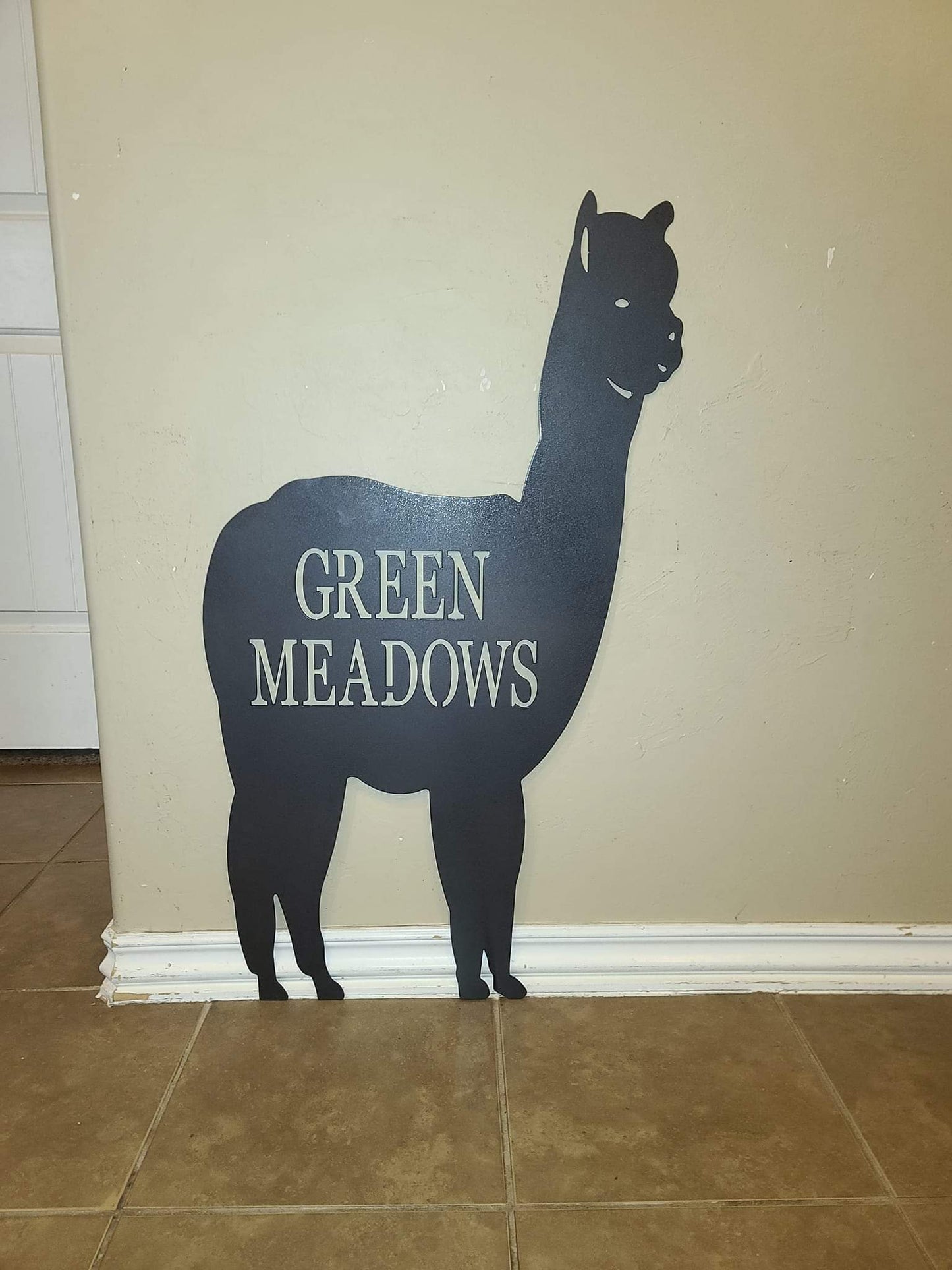 "ANY ANIMAL" Custom Metal Sign with Wording