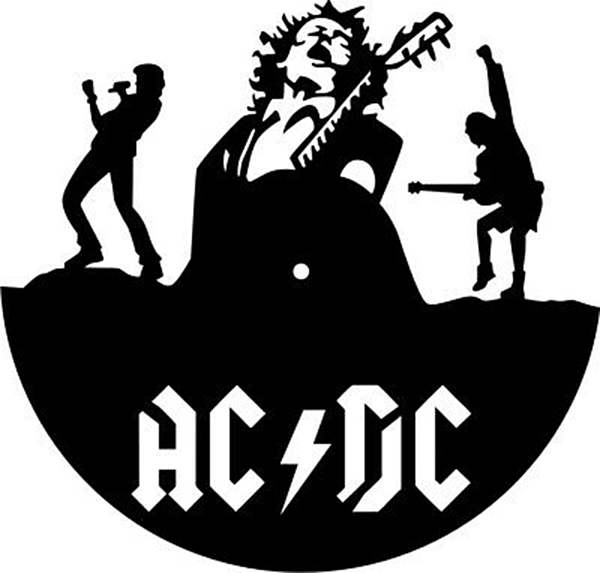 AC⚡️DC Metal Decor Artwork