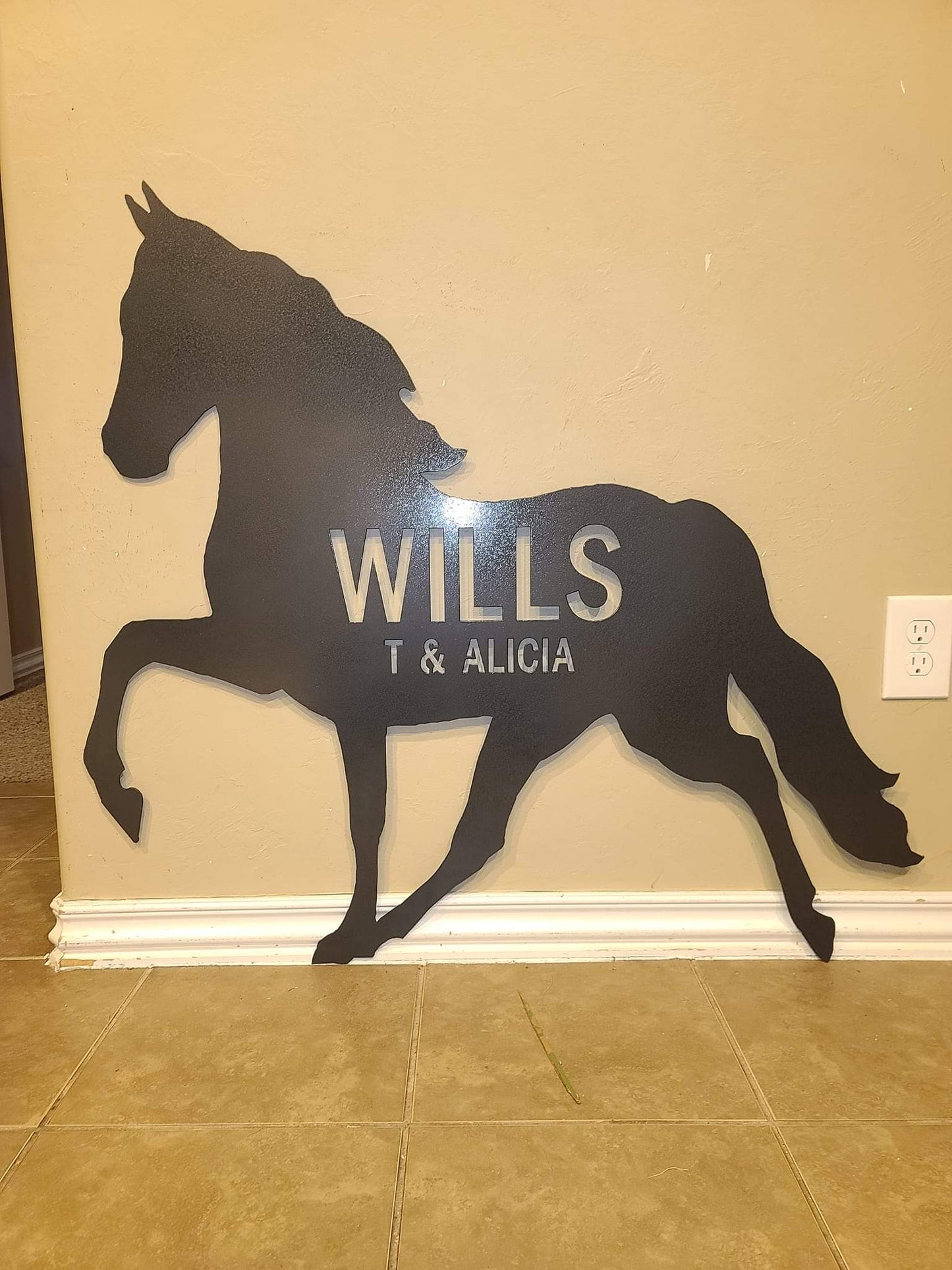 "ANY ANIMAL" Custom Metal Sign with Wording