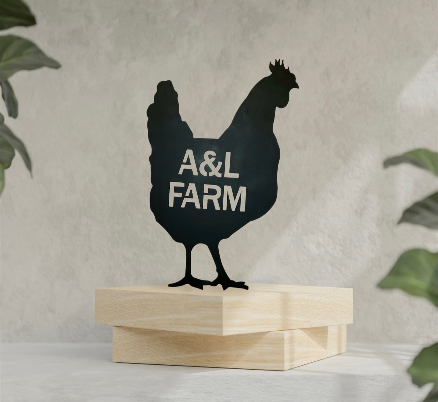 Chicken Metal Sign CUSTOM NAME